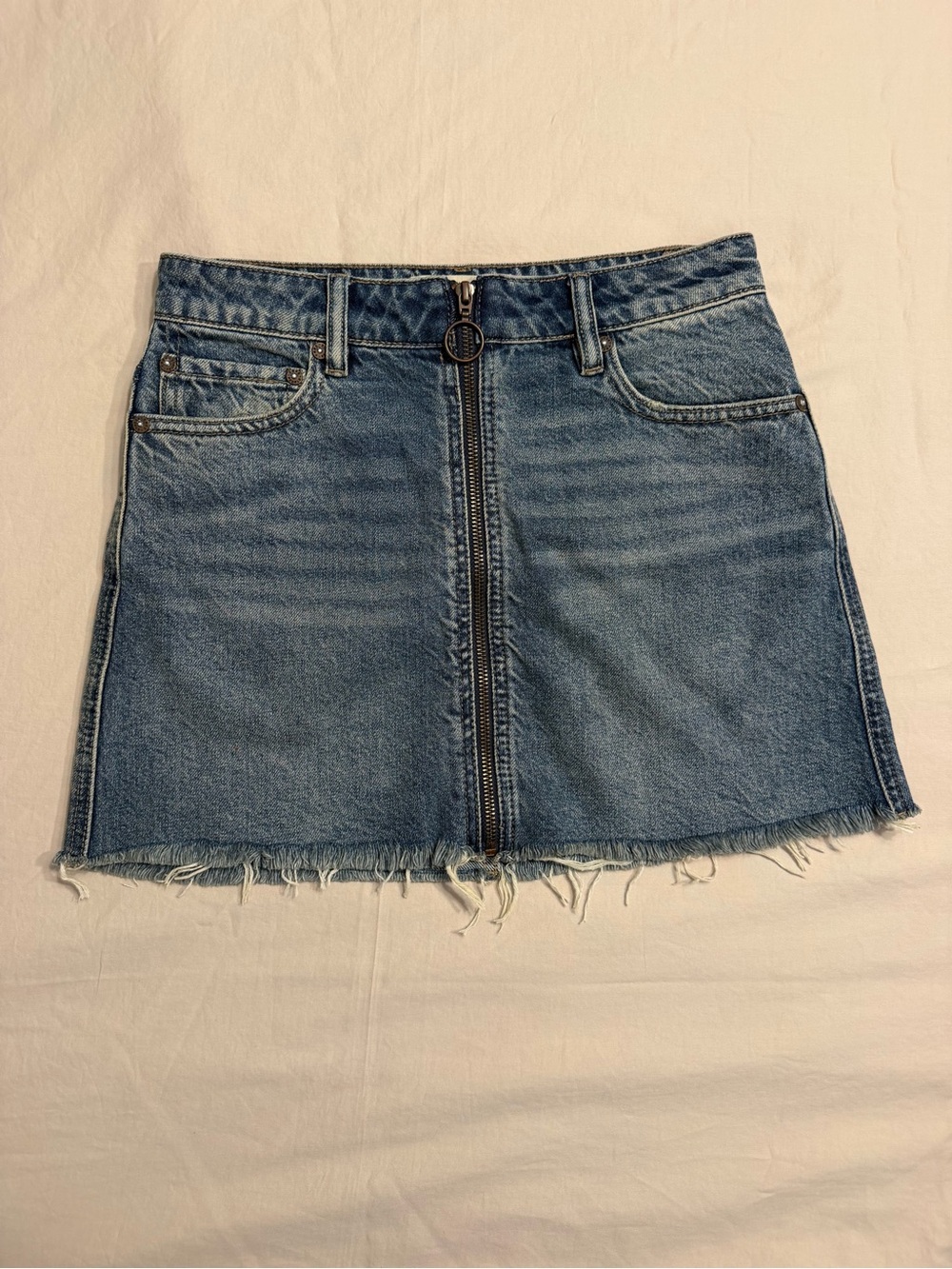Free People We The Free Denim Skirt Size 25 Blue